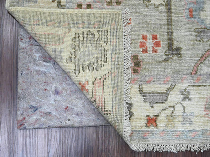 Oushak Oushak hand-knotted wool rug in Gray & Ivory, 4'5" x 5'11" — SKU O020941 (view 2)