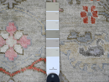 Oushak Oushak hand-knotted wool rug in Gray & Ivory, 4'5" x 5'11" — SKU O020941 (view 3)