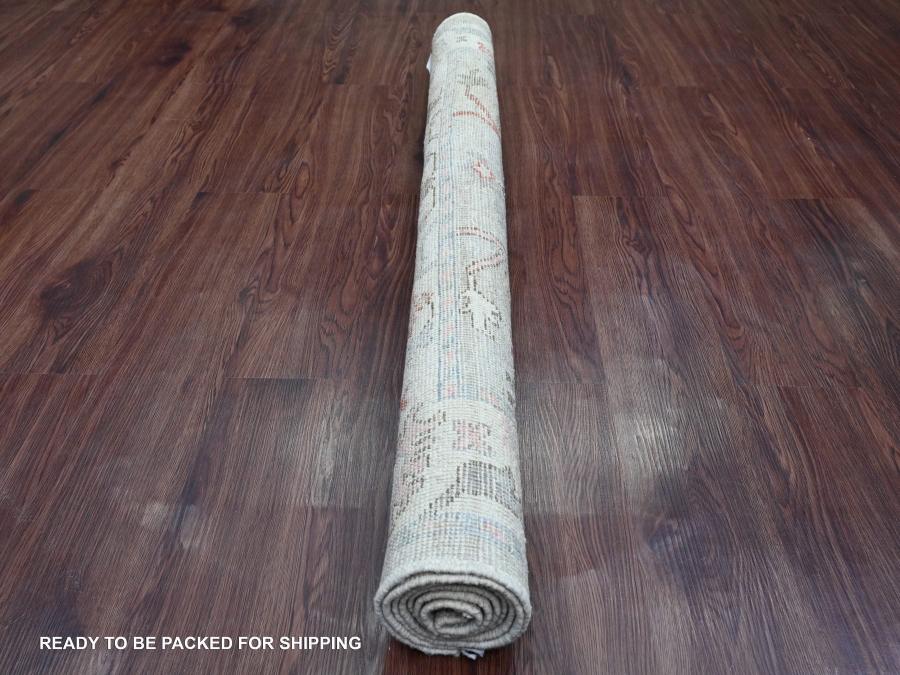 Oushak Oushak hand-knotted wool rug in Gray & Ivory, 4'5" x 5'11" — SKU O020941 (view 4)