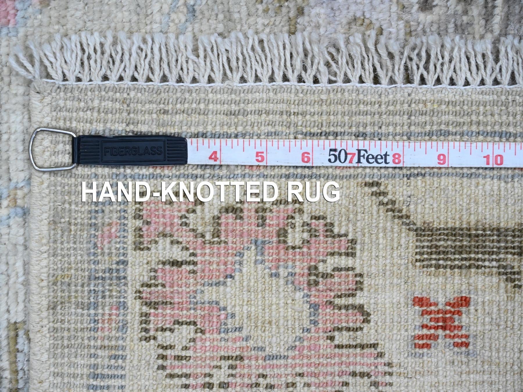 Oushak Oushak hand-knotted wool rug in Gray & Ivory, 4'5" x 5'11" — SKU O020941 (view 6)
