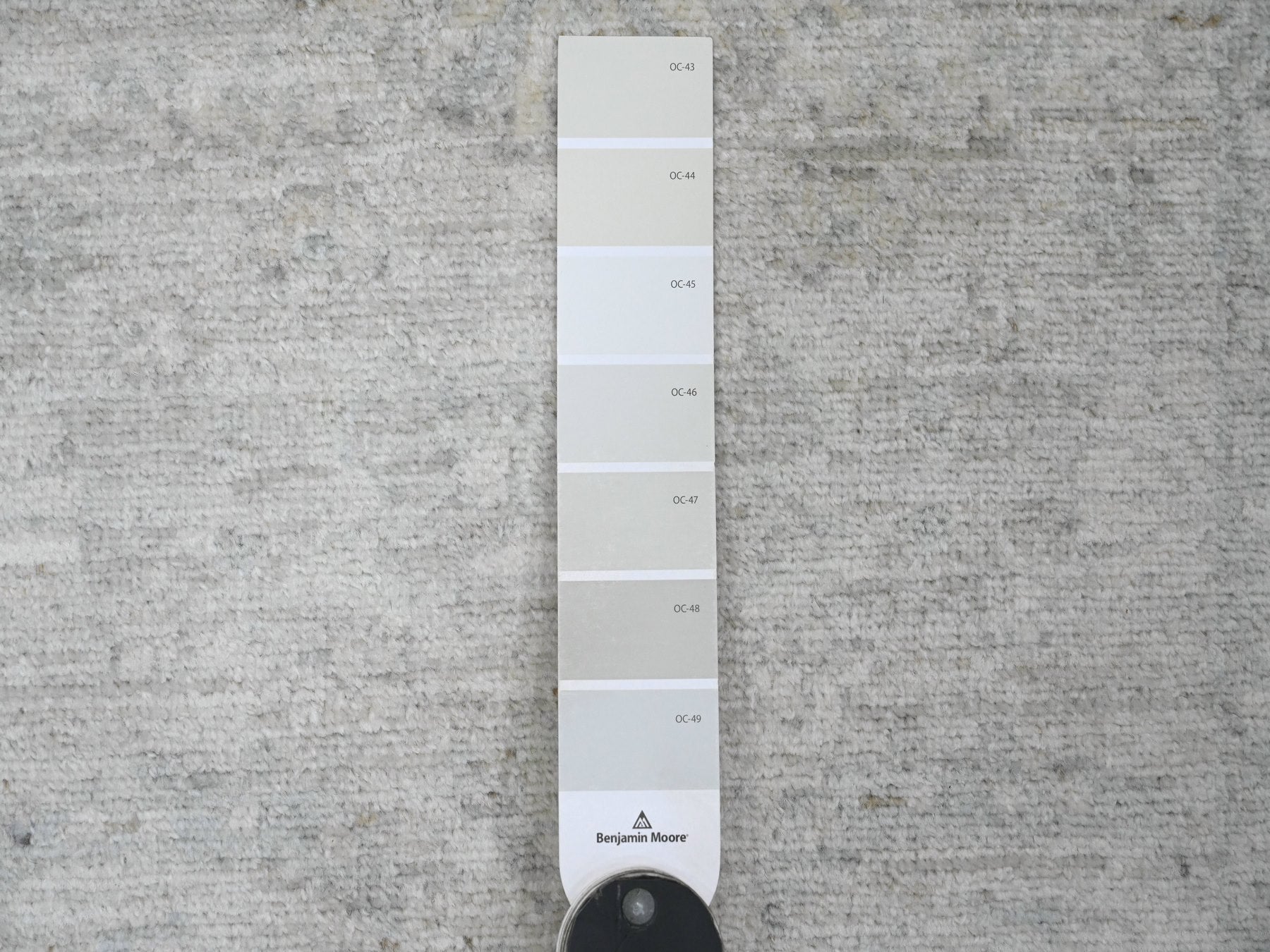 Heriz Oushak hand-knotted wool runner in Gray & Ivory, 2'6" x 28'9" — SKU O020946 (view 3)