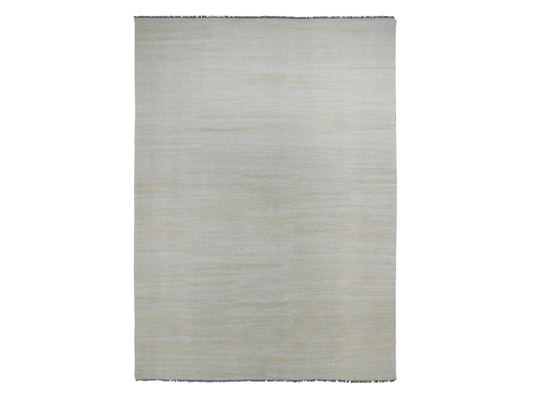 Kilim Flat-Weave hand-knotted wool rug in Beige, 8'9" x 12'4" — SKU O020947