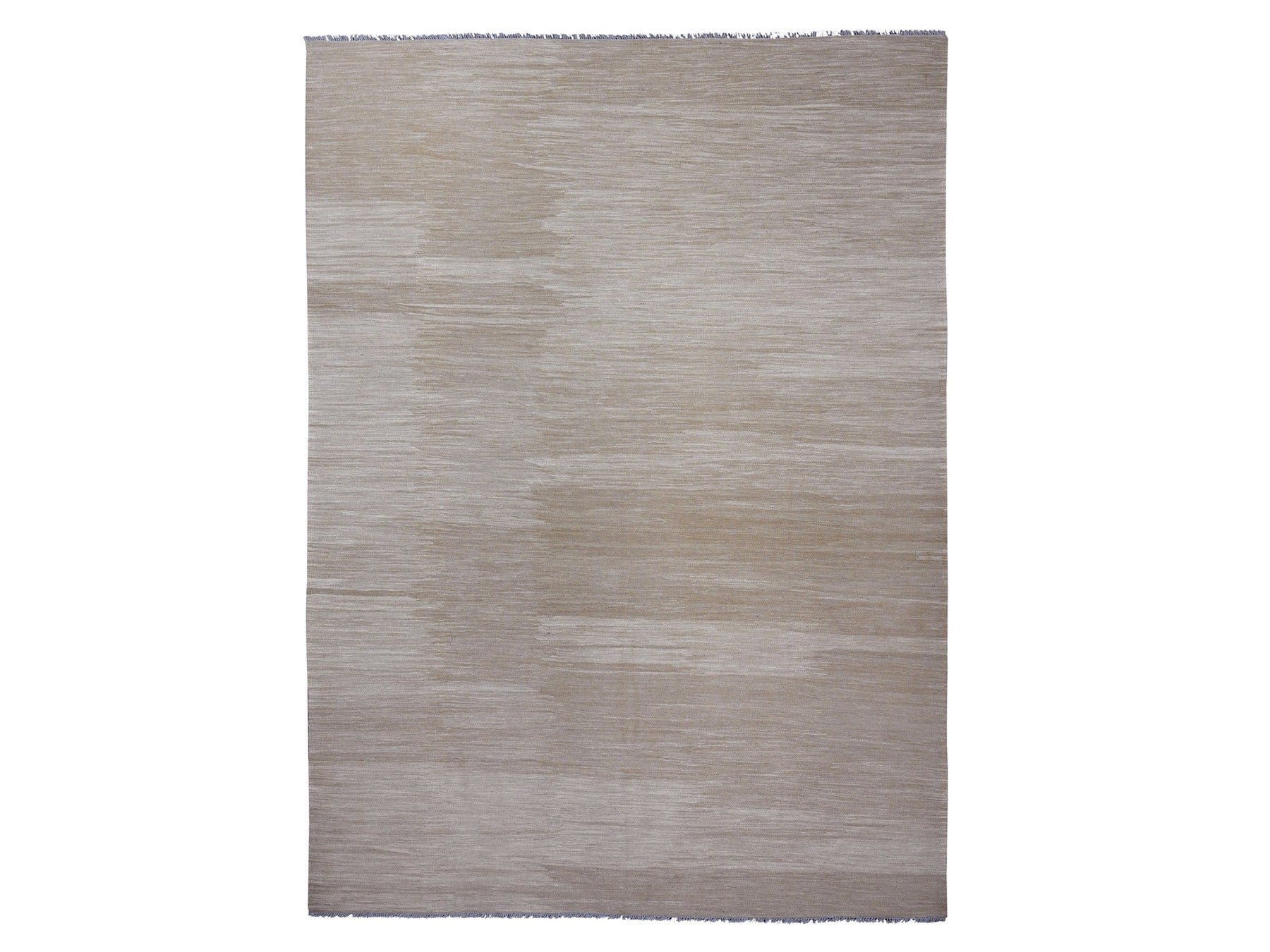 Kilim Flat-Weave hand-knotted wool rug in Brown, 8'11" x 12'1" — SKU O020948