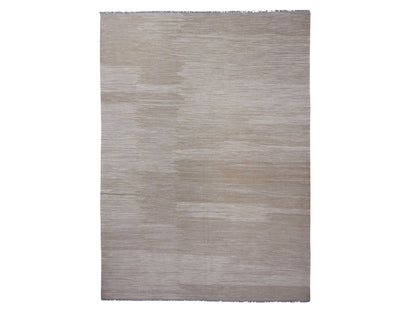 Brown 8'11" x 12'1" Flat Weave Hand woven Wool Rug - Sku: O020948