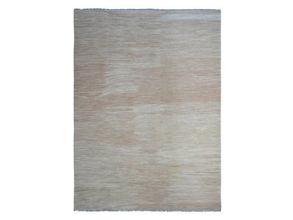 Brown 9'1" x 12'2" Flat Weave Hand woven Wool Rug - Sku: O020952
