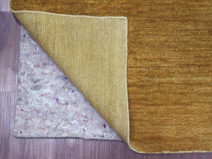 Brown 7'11" x 9'9" Modern and Contemporary Hand knotted Wool Rug - Sku: O020956