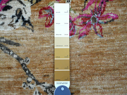 Brown 9'0" x 12'0" Modern and Contemporary Hand knotted Wool Rug - Sku: O020969