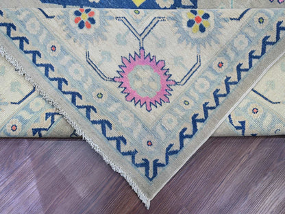 Kazak Kazak hand-knotted wool rug in Gray & Ivory, 9'7" x 13'4" — SKU O020974 (view 6)