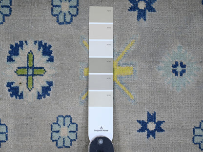Grey 9'7" x 13'4" Tribal Hand knotted Wool Rug - Sku: O020974
