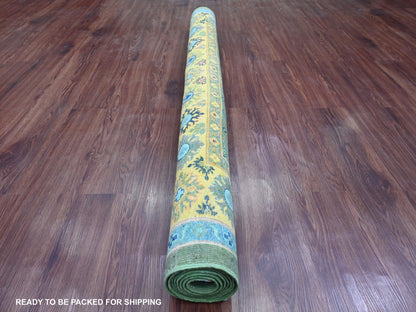 Green 5'4" x 7'6" Tribal Hand knotted Wool Rug - Sku: O020976