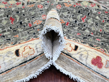 Grey 11'11" x 15'4" Traditional Hand knotted Wool Rug - Sku: O020982