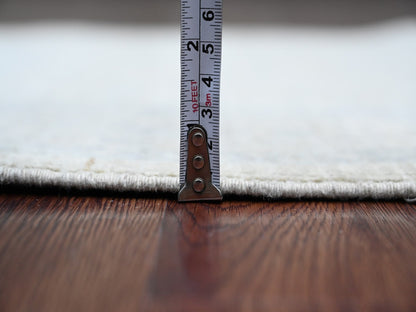 Heriz Oushak hand-knotted wool runner in Gray & Ivory, 2'7" x 23'8" — SKU O020983 (view 5)