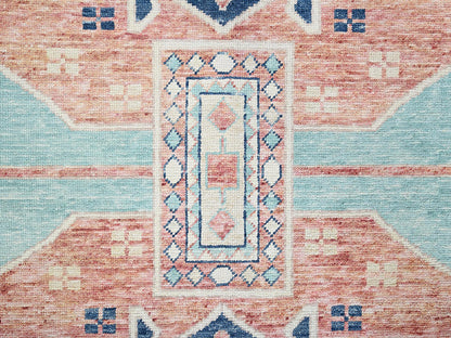 Oushak hand-knotted wool rug in Orange & Ivory, 8'11" x 11'9" — SKU O02102 (view 9)