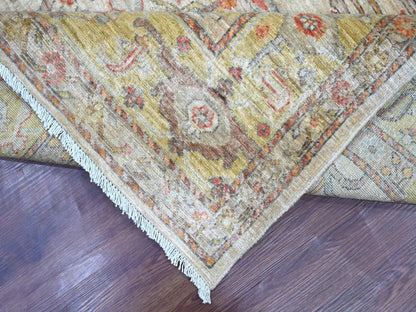Peshawar Oushak hand-knotted wool rug in Gray & Yellow, 8' x 10' — SKU O021051 (view 6)