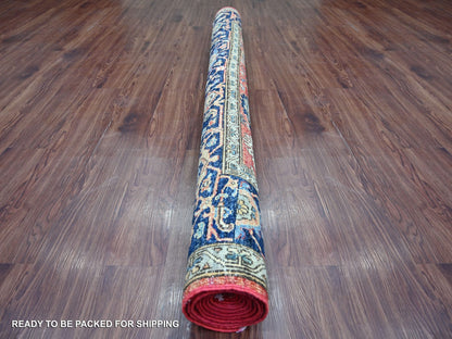 Red 6'0" x 9'0" Tribal & Geometric Hand knotted Wool Rug - Sku: O021146