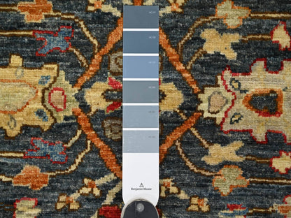 Blue 2'11" x 6'0" Tribal & Geometric Hand knotted Wool Rug - Sku: O021156