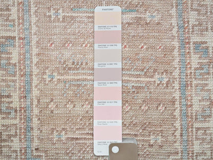 Blue 1'9" x 3'0" Oushak And Peshawar Hand knotted Wool Rug - Sku: O02117