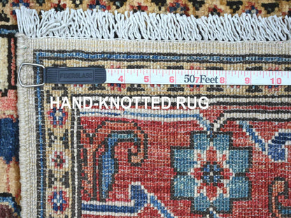 Heriz Tribal & Geometric hand-knotted wool rug in Ivory & Rust, 2'10" x 4'1" — SKU O021182 (view 6)
