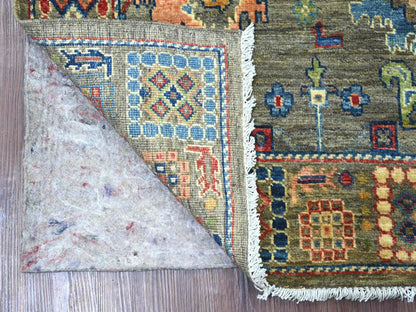Mahal Oushak hand-knotted wool rug in Gray, 3'1" x 4'10" — SKU O021186 (view 2)