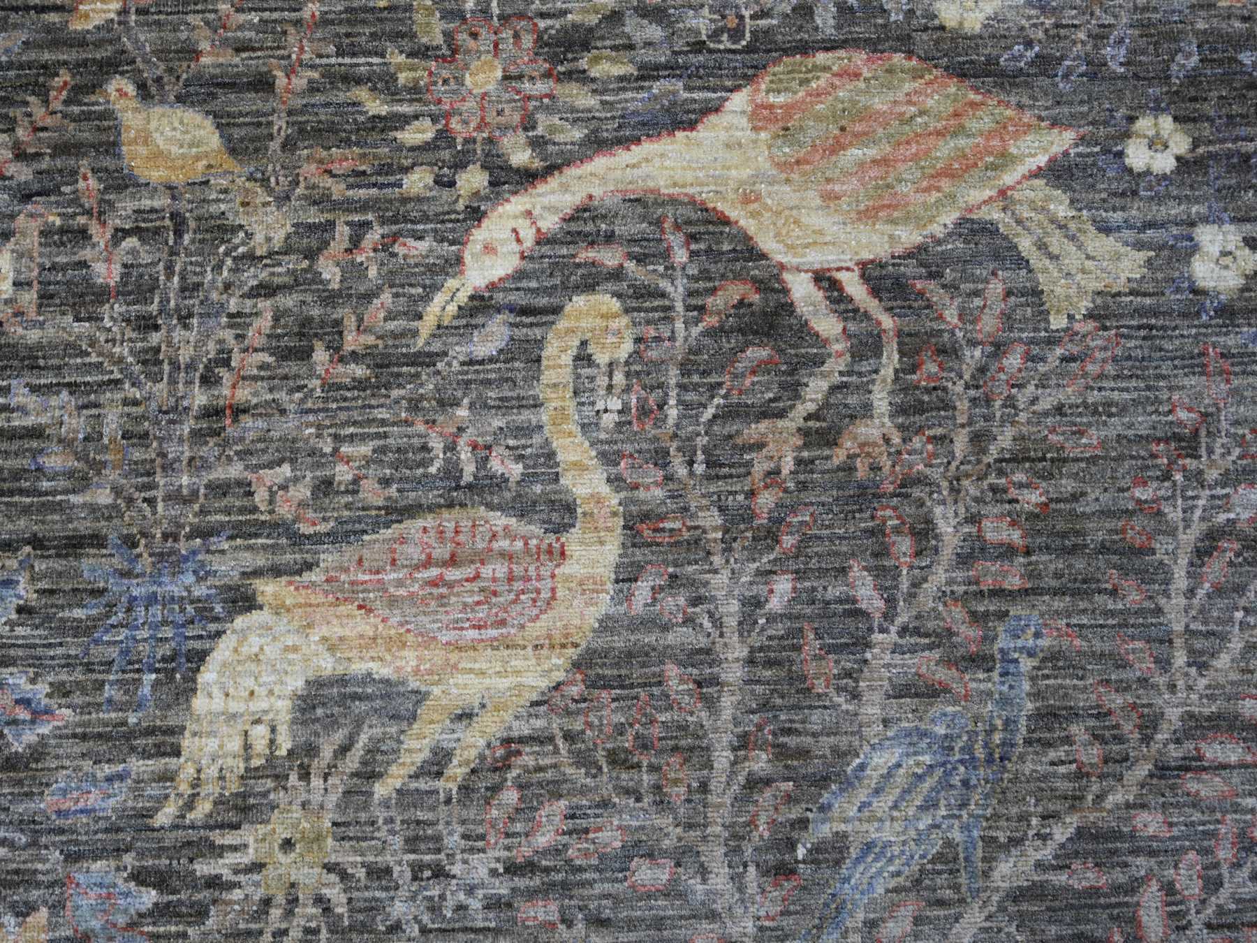 Peshawar Oushak hand-knotted wool rug in Gray, 10'1" x 13'9" — SKU O021194 (view 8)