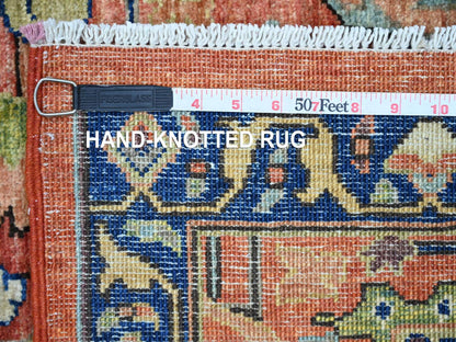 Red 2'11" x 8'0" Tribal & Geometric Hand knotted Wool Rug - Sku: O021209