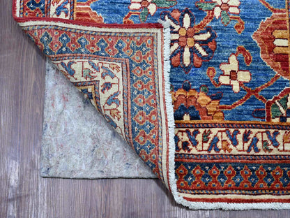 Blue 2'10" x 19'3" Tribal & Geometric Hand knotted Wool Rug - Sku: O021318