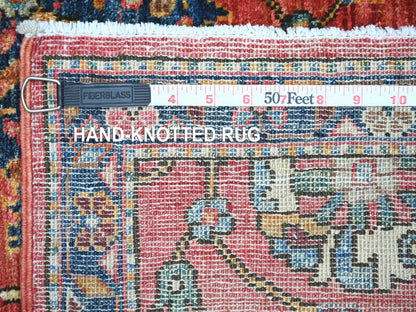 Red 2'8" x 16'1" Tribal & Geometric Hand knotted Wool Rug - Sku: O021331