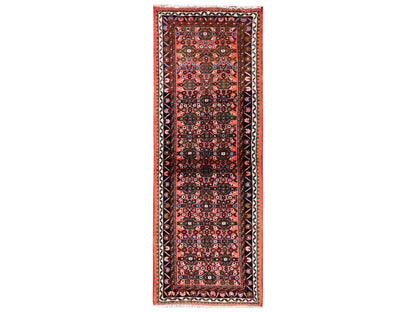 Orange 2'3" x 6'4" Tribal & Geometric Hand knotted Wool Rug - Sku: O02134