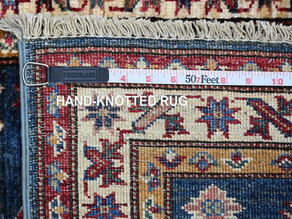 Blue 2'0" x 2'8" Tribal & Geometric Hand knotted Wool Rug - Sku: O021362