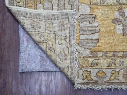 Brown 11'7" x 17'0" Oushak And Peshawar Hand knotted Wool Rug - Sku: O021386