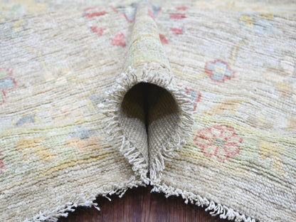 Green 10'0" x 17'10" Oushak And Peshawar Hand knotted Wool Rug - Sku: O021390