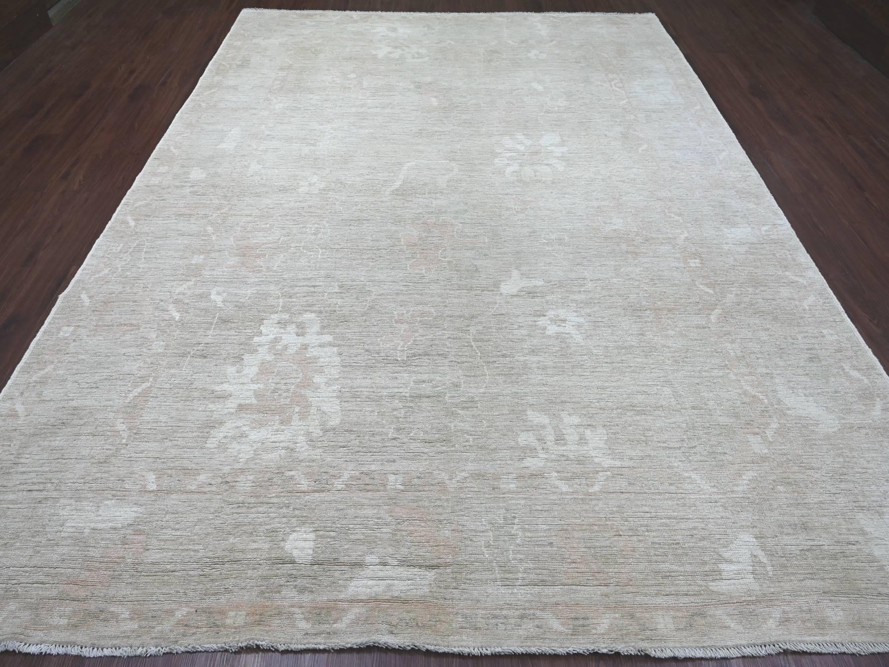 Oushak Oushak hand-knotted wool rug in Brown, 9' x 11'11" — SKU O021396 (view 2)