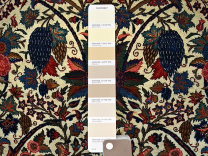 Ivory 10'3" x 13'5" Antique Hand knotted Wool Rug - Sku: O0213