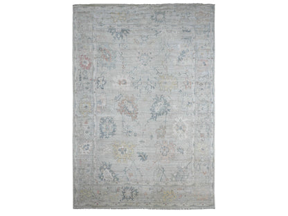 Oushak Oushak hand-knotted wool rug in Gray, 9'5" x 13'7" — SKU O021406