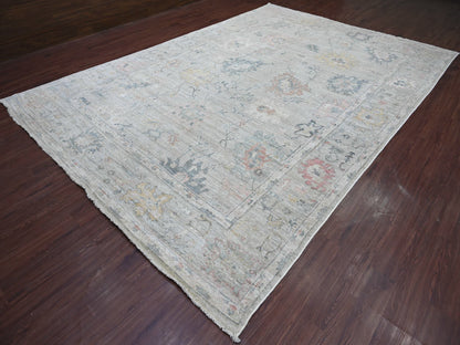 Oushak Oushak hand-knotted wool rug in Gray, 9'5" x 13'7" — SKU O021406 (view 3)
