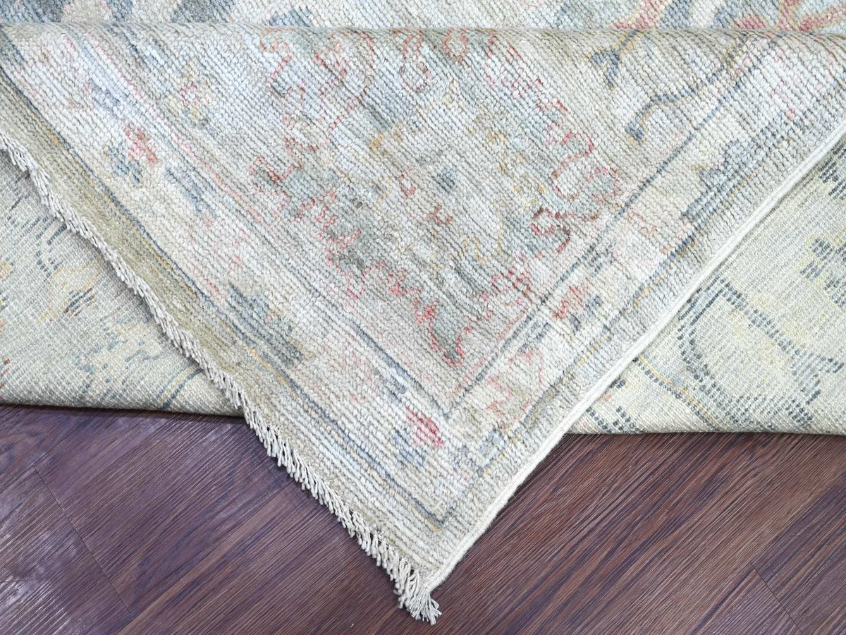 Oushak Oushak hand-knotted wool rug in Gray, 9'5" x 13'7" — SKU O021406 (view 6)