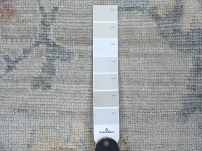 Oushak Oushak hand-knotted wool rug in Gray, 9'5" x 13'7" — SKU O021406 (view 7)