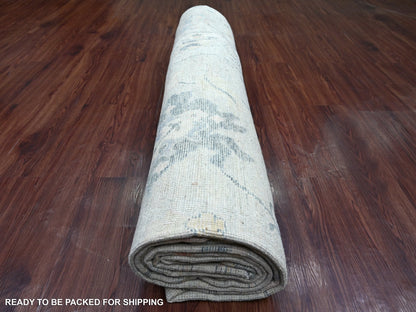 Oushak Oushak hand-knotted wool rug in Gray, 9'5" x 13'7" — SKU O021406 (view 9)