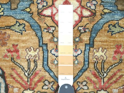 Brown 3'0" x 12'0" Tribal & Geometric Hand knotted Wool Rug - Sku: O021432