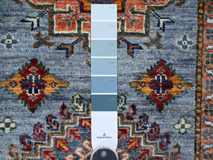 Blue 2'9" x 8'3" Tribal & Geometric Hand knotted Wool Rug - Sku: O021449