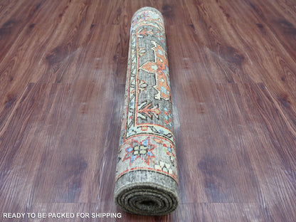 Brown 2'8" x 5'11" Tribal & Geometric Hand knotted Wool Rug - Sku: O021457