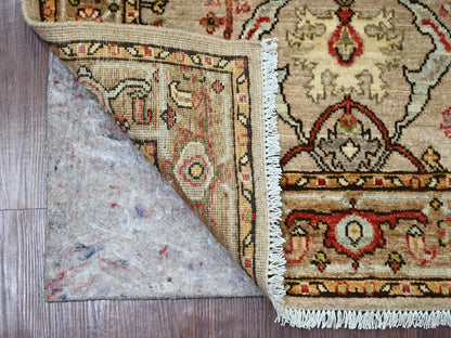 Brown 2'10" x 5'10" Tribal & Geometric Hand knotted Wool Rug - Sku: O021463