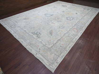 Oushak Oushak hand-knotted wool rug in Gray, 11'8" x 17'2" — SKU O021478 (view 3)