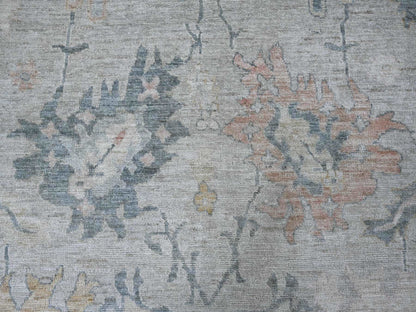 Oushak Oushak hand-knotted wool rug in Gray, 11'8" x 17'2" — SKU O021478 (view 8)