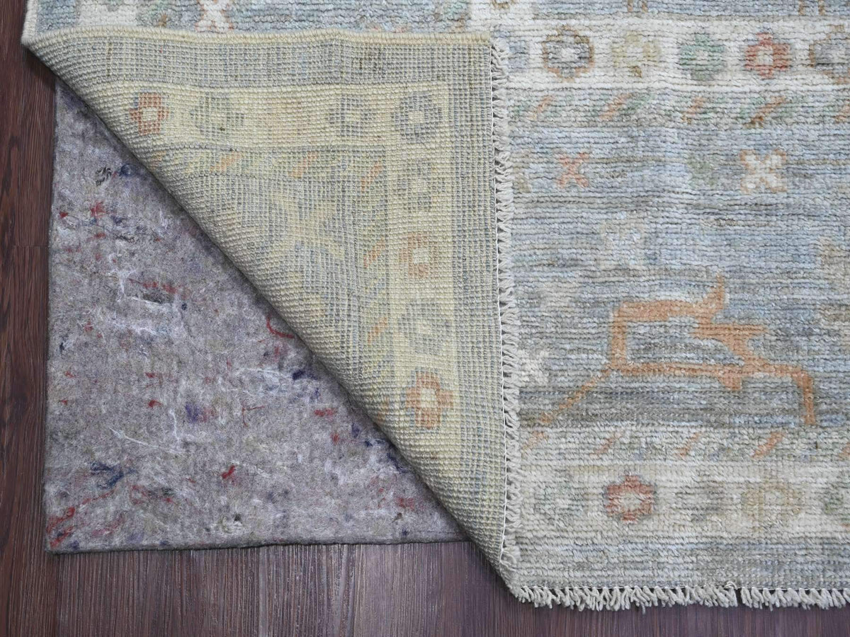 Oushak Oushak hand-knotted wool rug in Blue, 9'1" x 11'9" — SKU O021479 (view 4)