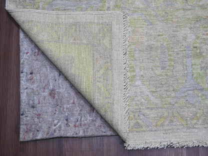 Oushak Oushak hand-knotted wool rug in Gray & Green, 9'8" x 13'8" — SKU O021483 (view 4)
