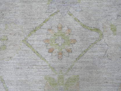Oushak Oushak hand-knotted wool rug in Gray & Green, 9'8" x 13'8" — SKU O021483 (view 8)