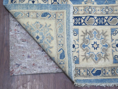 Black 8'2" x 9'8" Kazak Hand knotted Wool Rug - Sku: O021486
