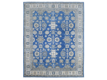 Blue 8'9" x 11'2" Kazak Hand knotted Wool Rug - Sku: O021487