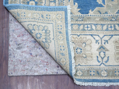 Blue 8'9" x 11'2" Kazak Hand knotted Wool Rug - Sku: O021487